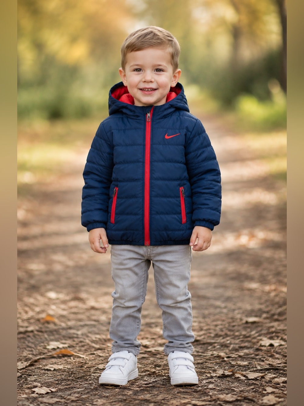Nike Kids' Essential Hooded Quilted Jacket Size 12 min